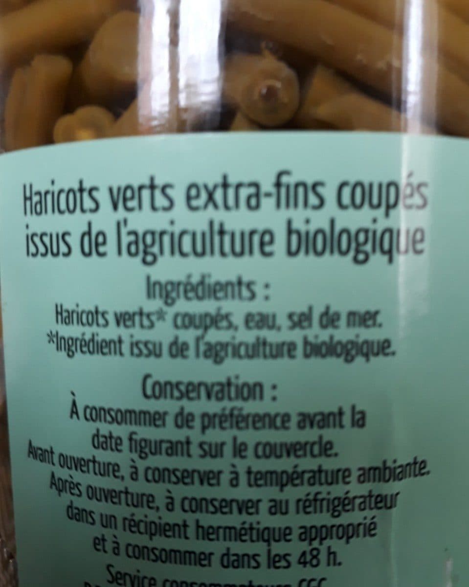Cgc Haricots verts extra-fins coupés BIO packshot