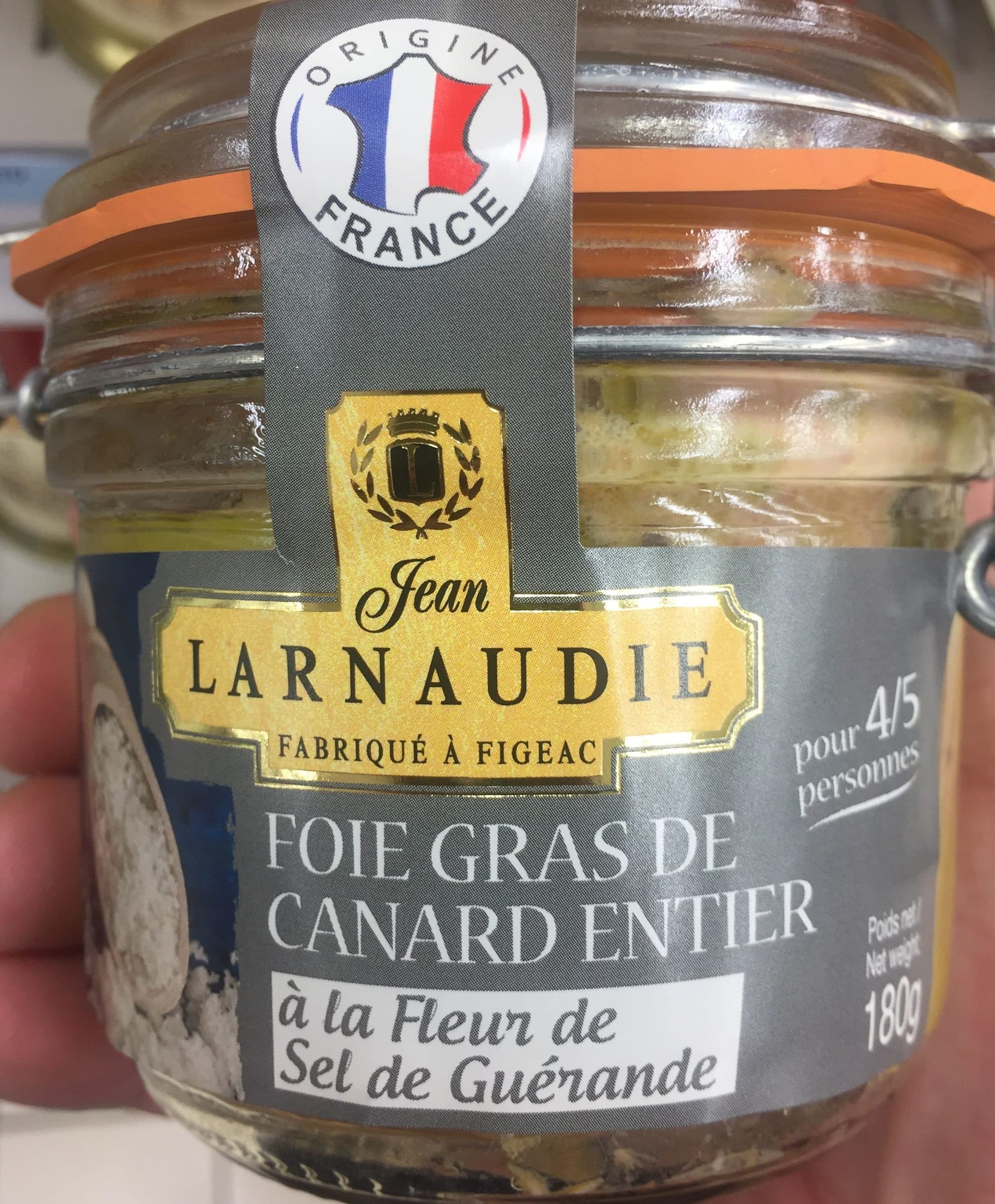 Jean Larnaudie Foie gras de Canard entier à la Fleur de Sel de Guérande packshot