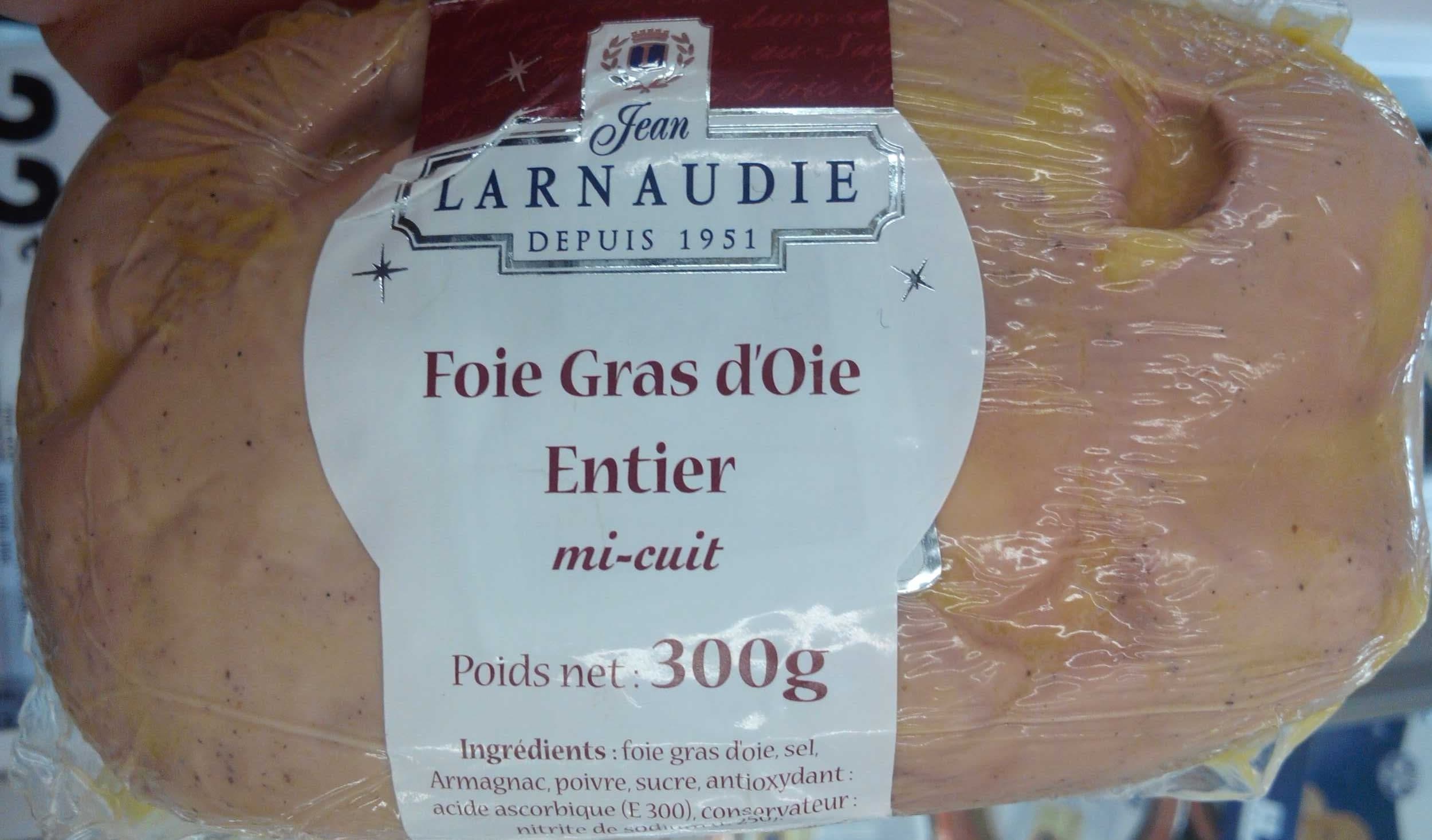 Jean Larnaudie Foie gras d'oie entier mi-cuit packshot