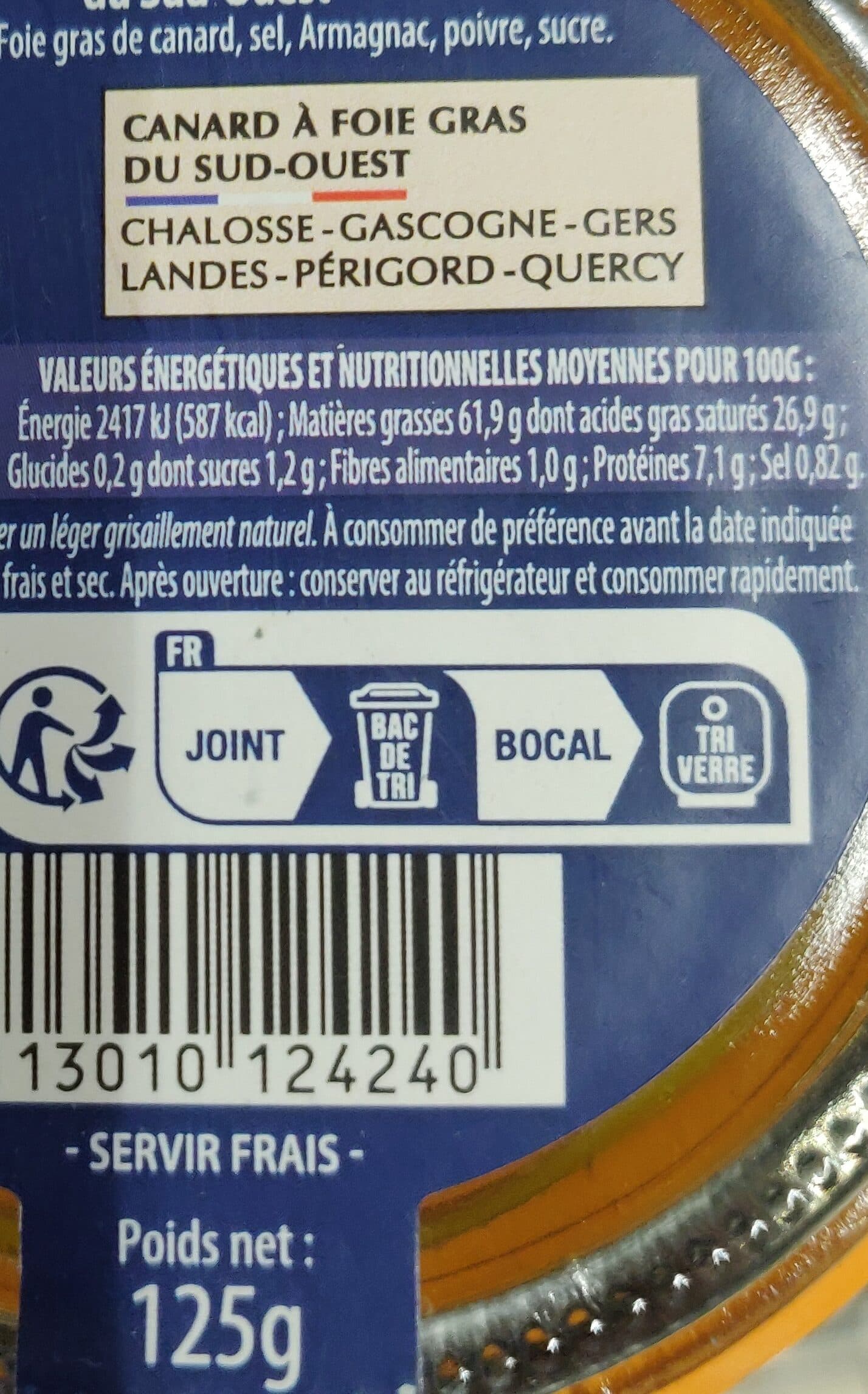 Jean Larnaudie Foie Gras de canard entier du Sud-Ouest packshot