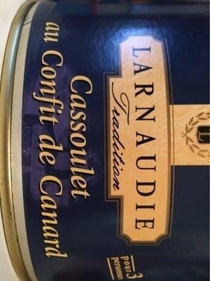LARNAUDE Tradition Cassoulet au confit de canard packshot