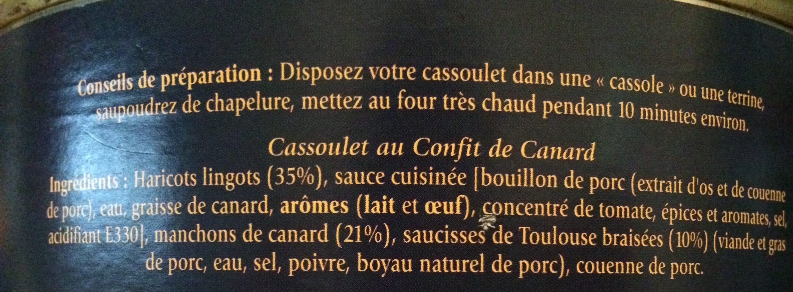 LARNAUDE Tradition Cassoulet au confit de canard packshot