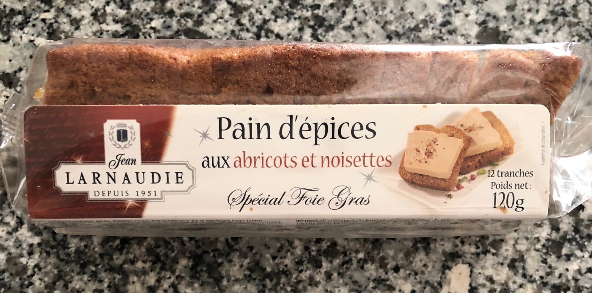 Jean Larnaudie Pain d’epice aux abricots et noisettes packshot