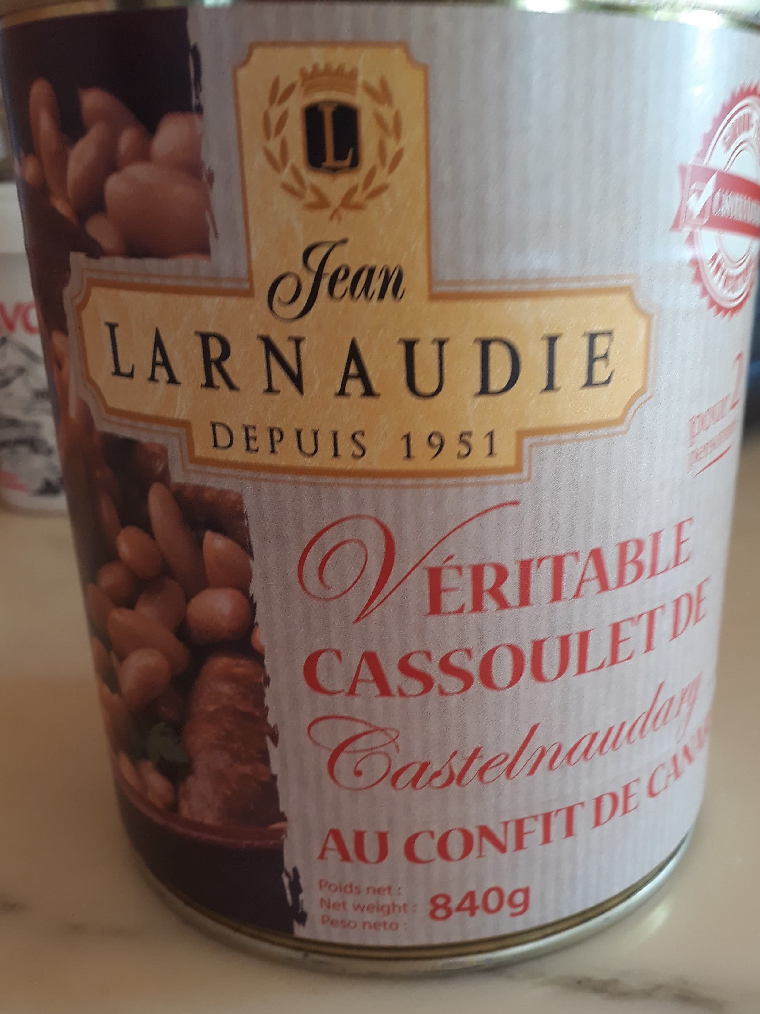 Larnaudie Larnaudie véritable cassoulet castelnaudary canard packshot