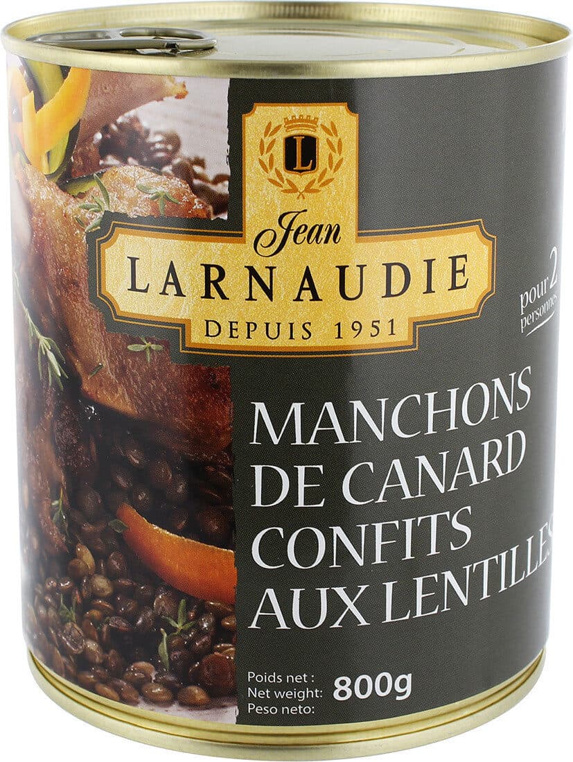 Jean Larnaudie Manchons de canard aux lentilles packshot