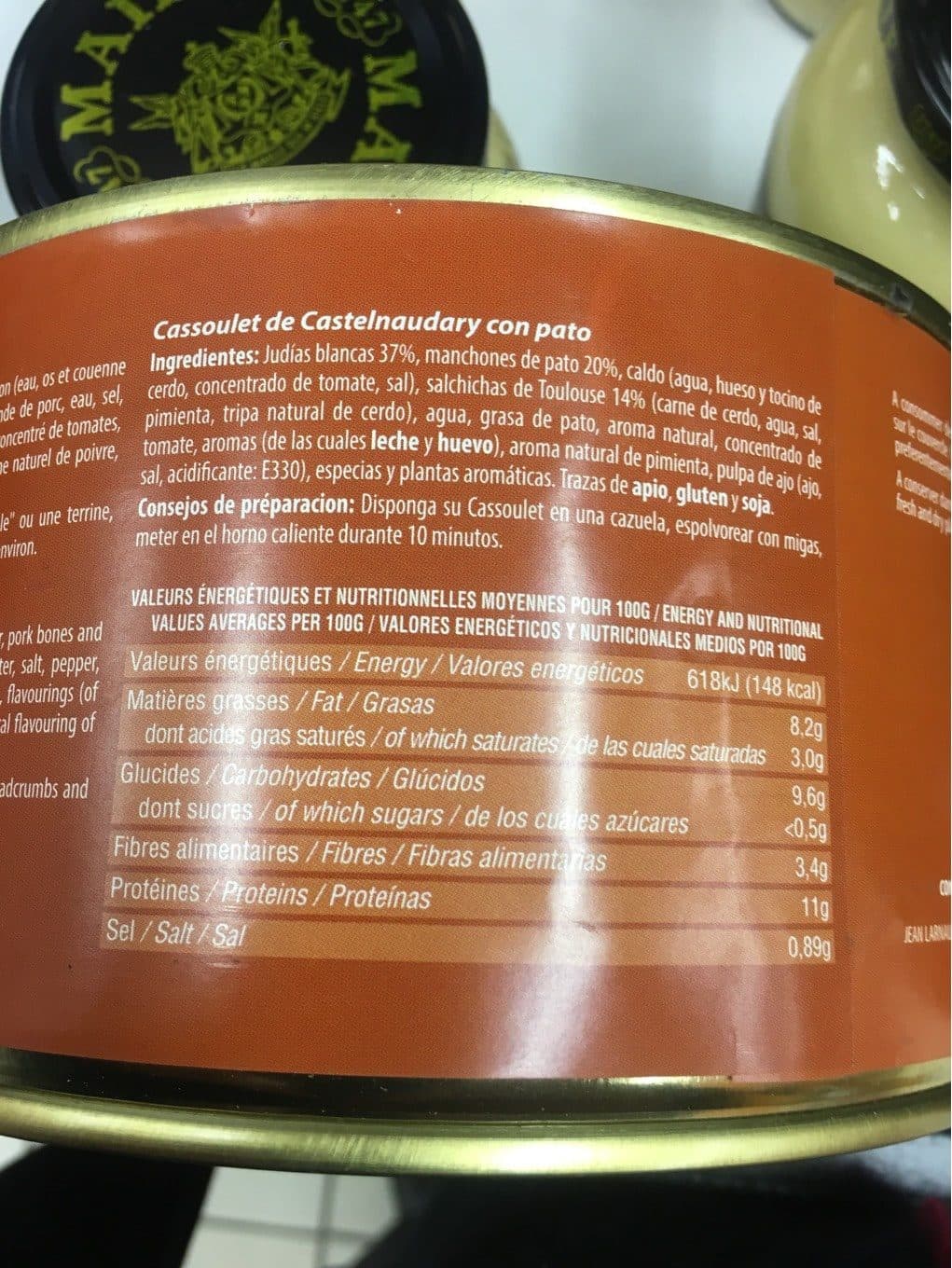 Jean Larnaudie Cassoulet de Castelnaudary au confit de canard packshot