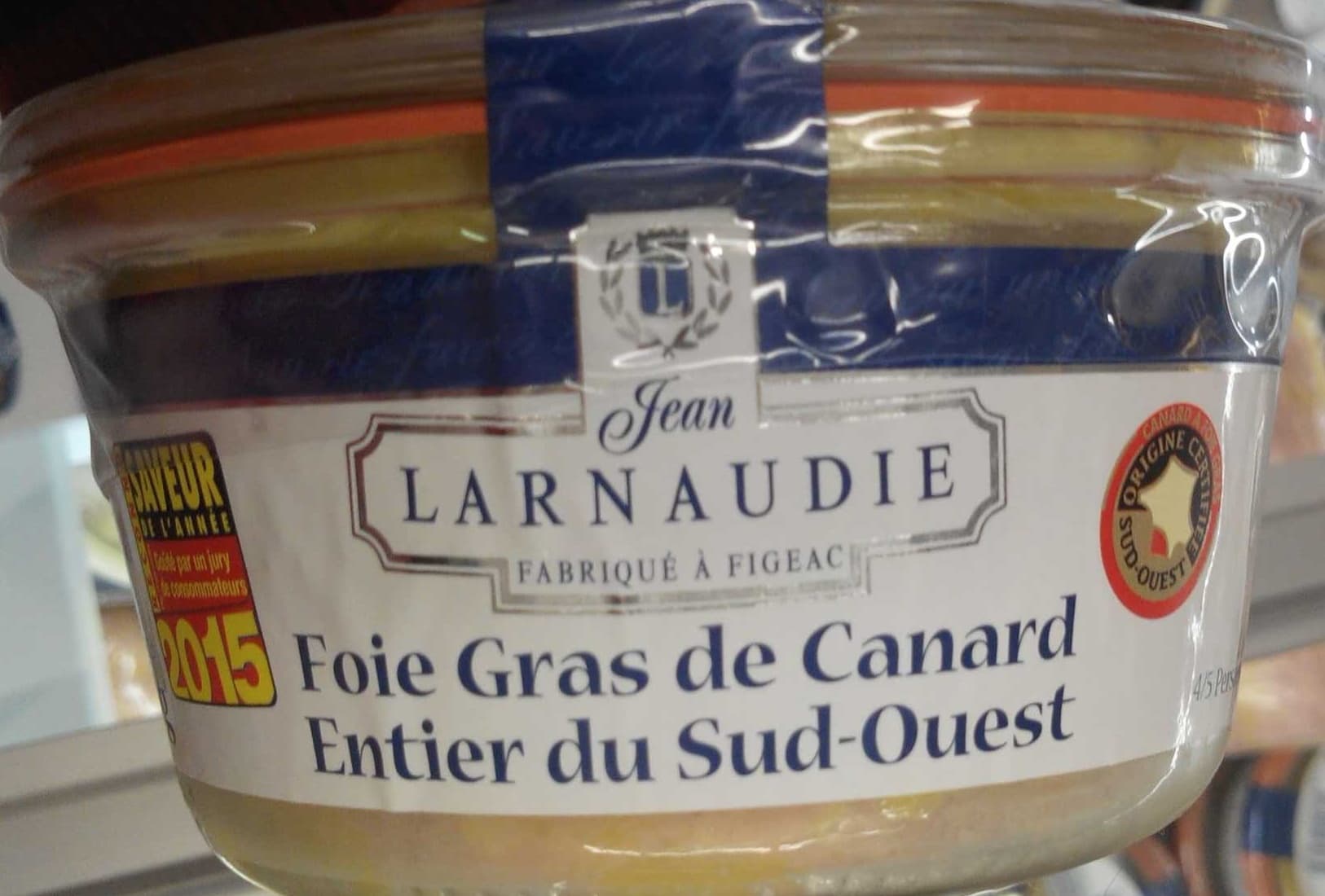 Jean Larnaudie Foie gras de canard entier du Sud-Ouest packshot