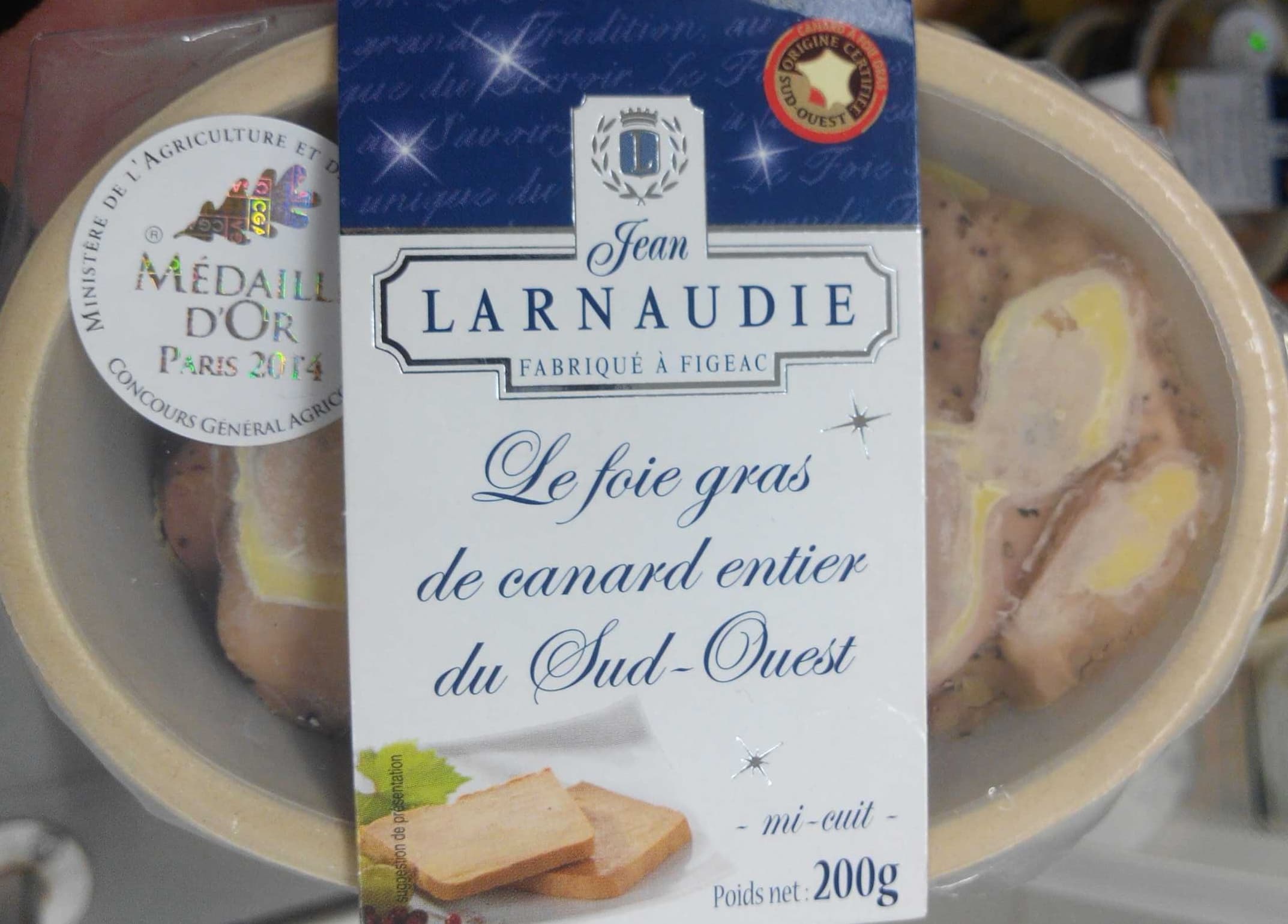Jean Larnaudie Le foie gras de canard entier du Sud-Ouest packshot