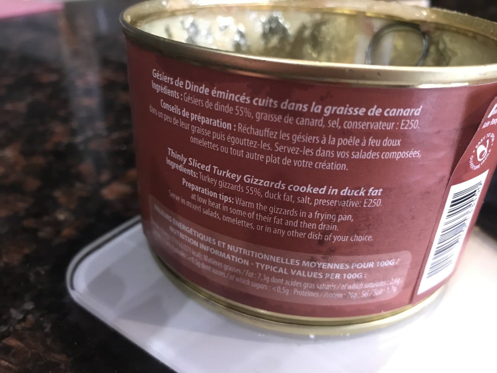 Larnaudie Gésiers de dinde émincés cuits dans la graisse de canard packshot