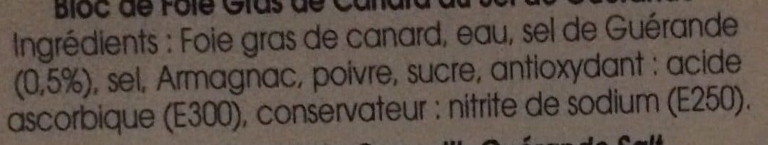 Larnaudie Bloc de Foie Gras de Canard au Sel de Guérande packshot