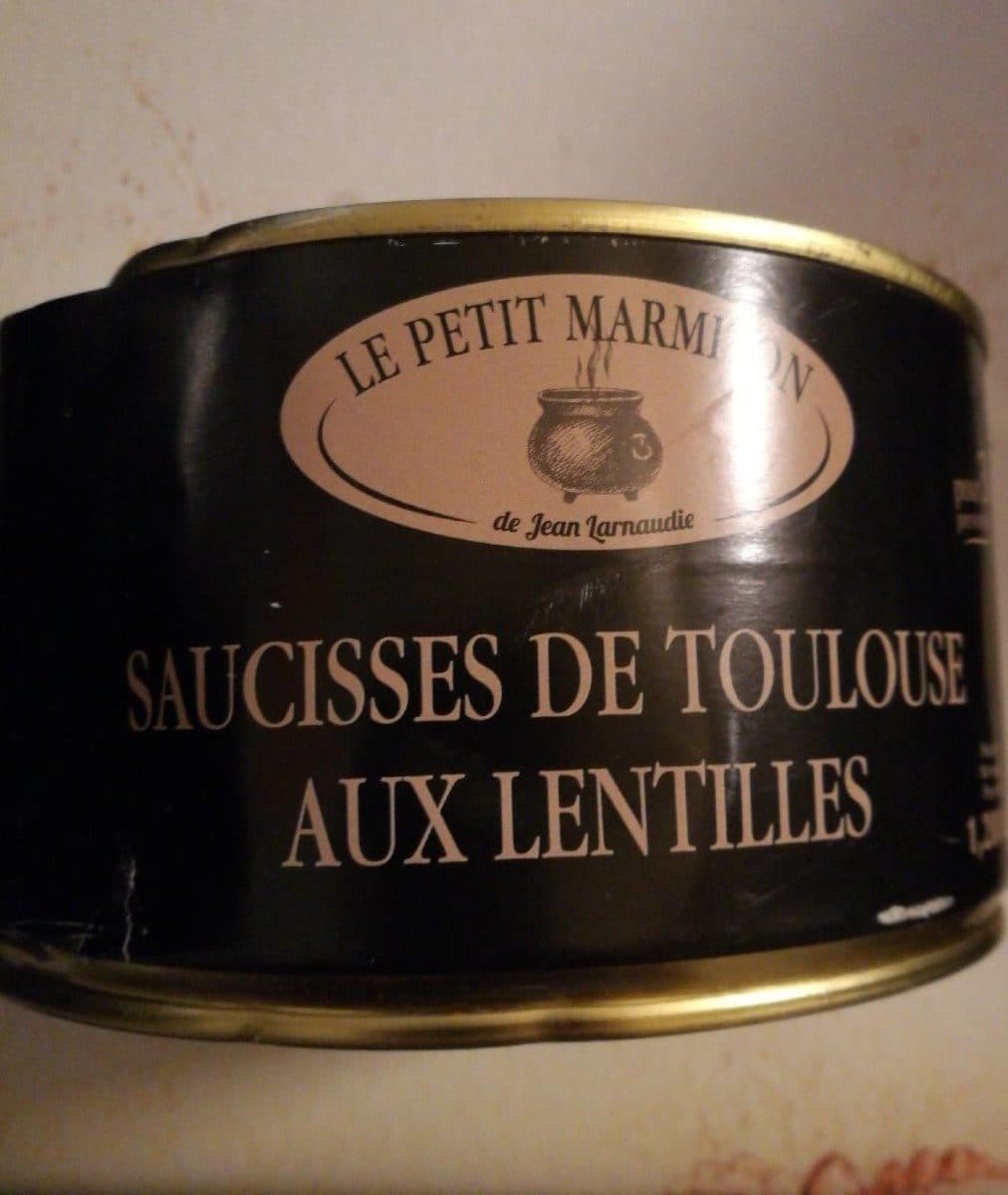 Larnaudie Saucisses de toulouse aux lentilles packshot