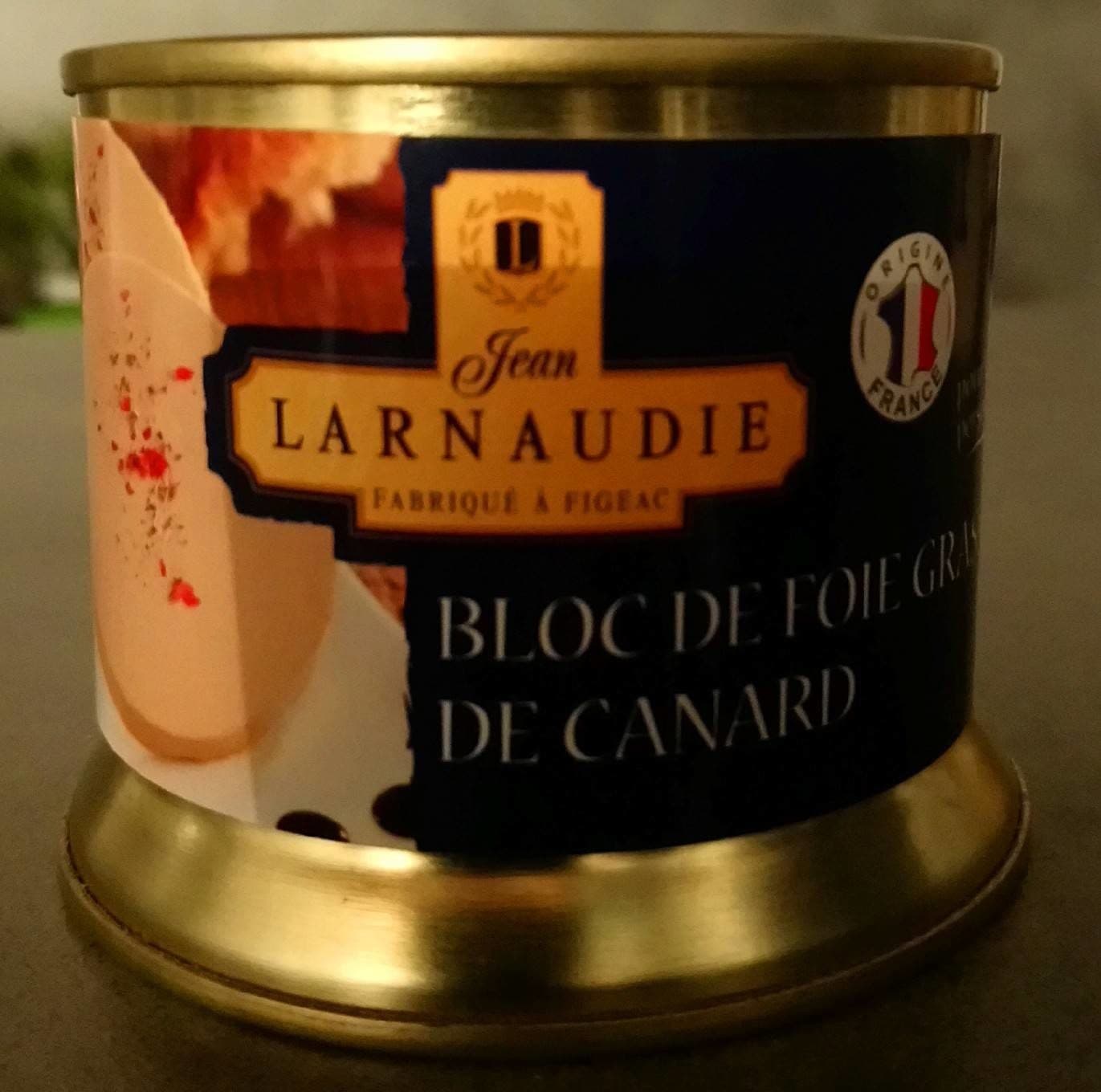 Jean Larnaudie Bloc de foie gras de canard du Sud-Ouest packshot