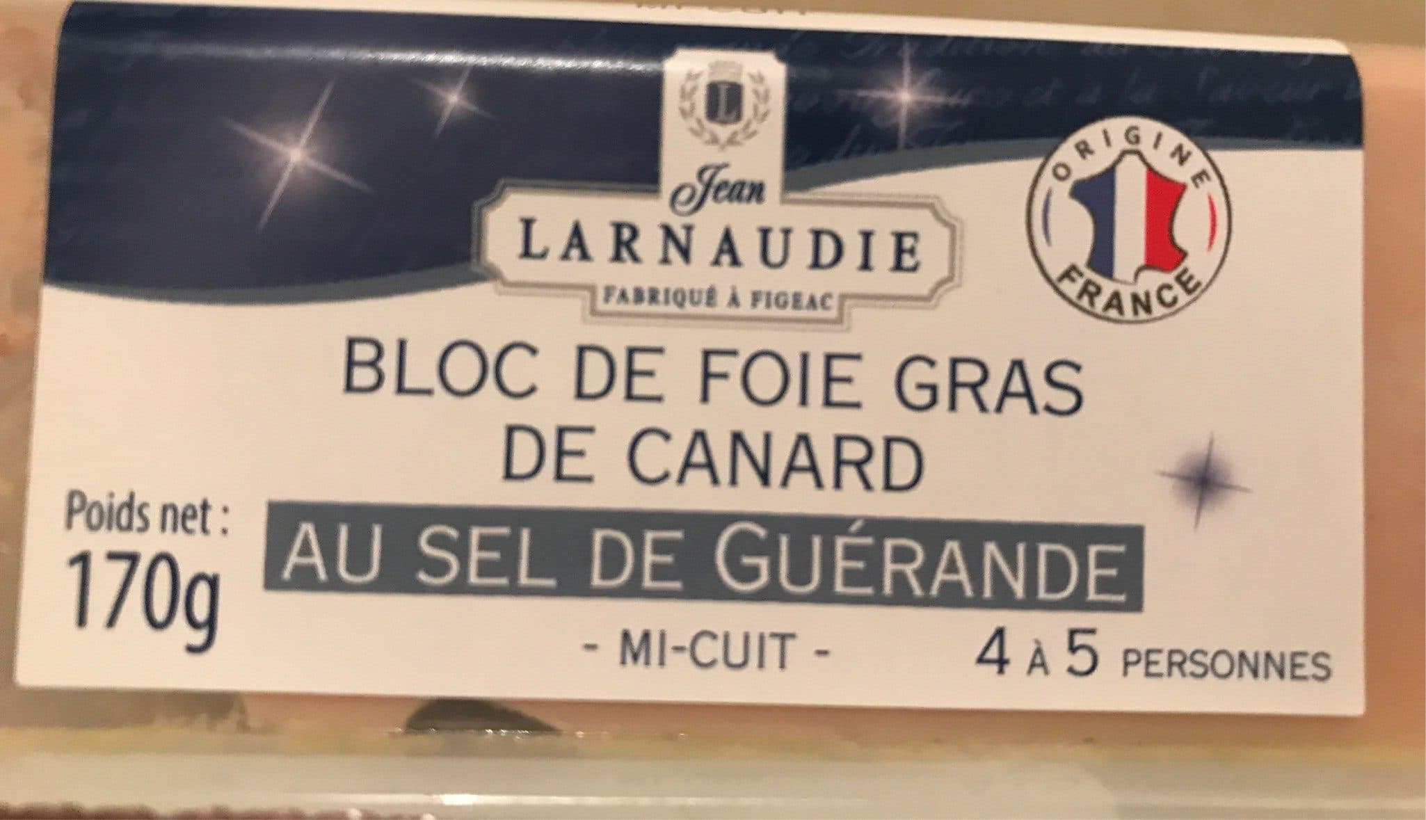 Larnaudie Bloc de foie gras au sel de guerande packshot