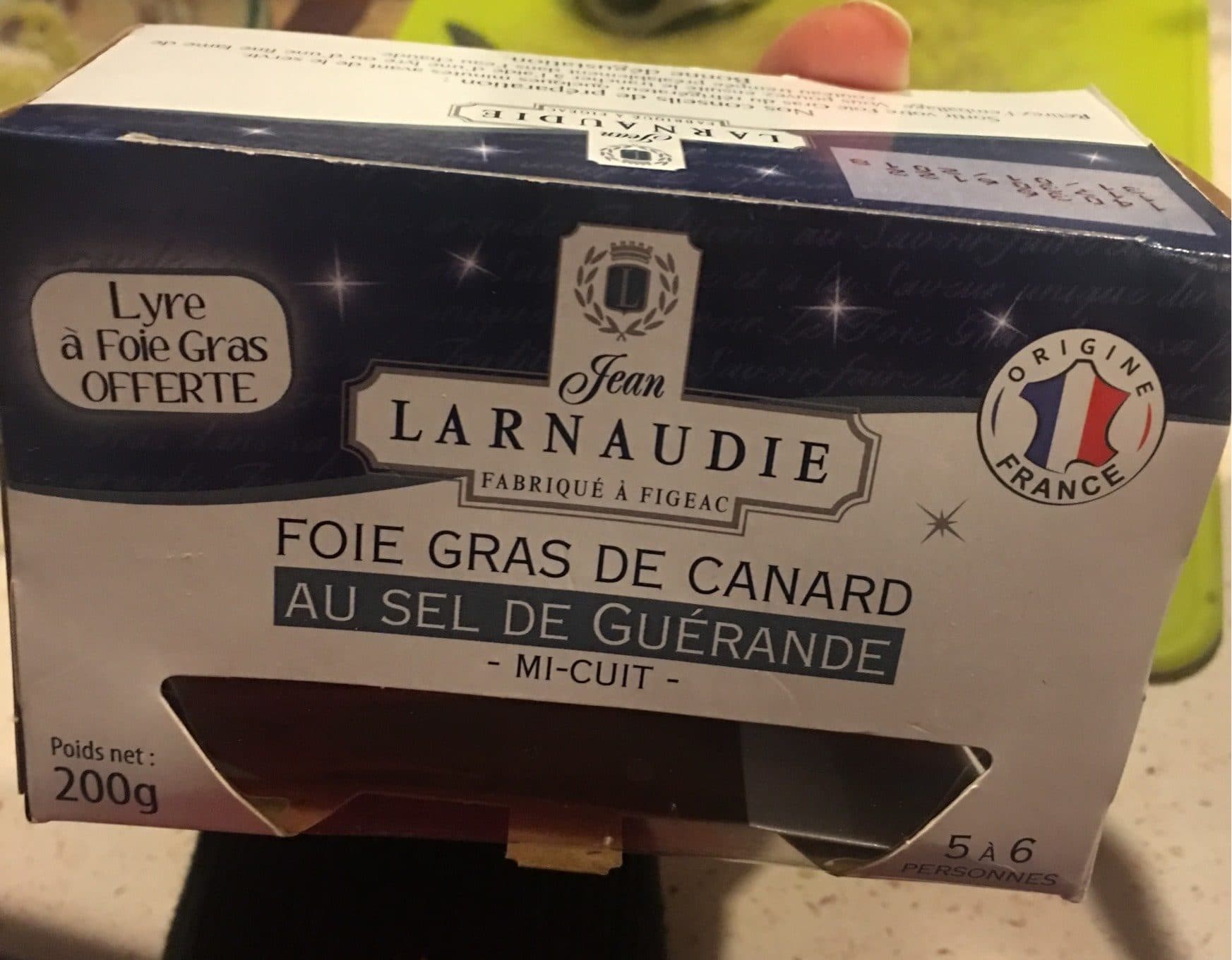 Larnaudie Foie gras de canard au sel de guérande packshot