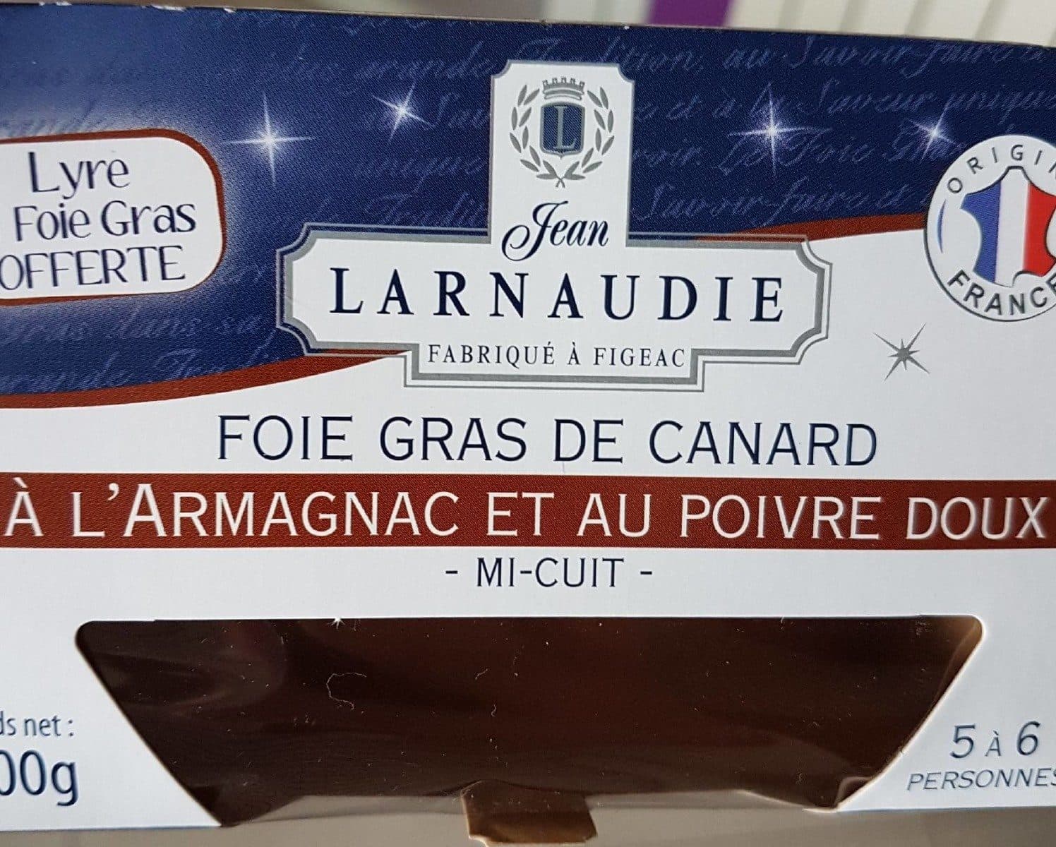 Larnaudie Foie gras de canard packshot