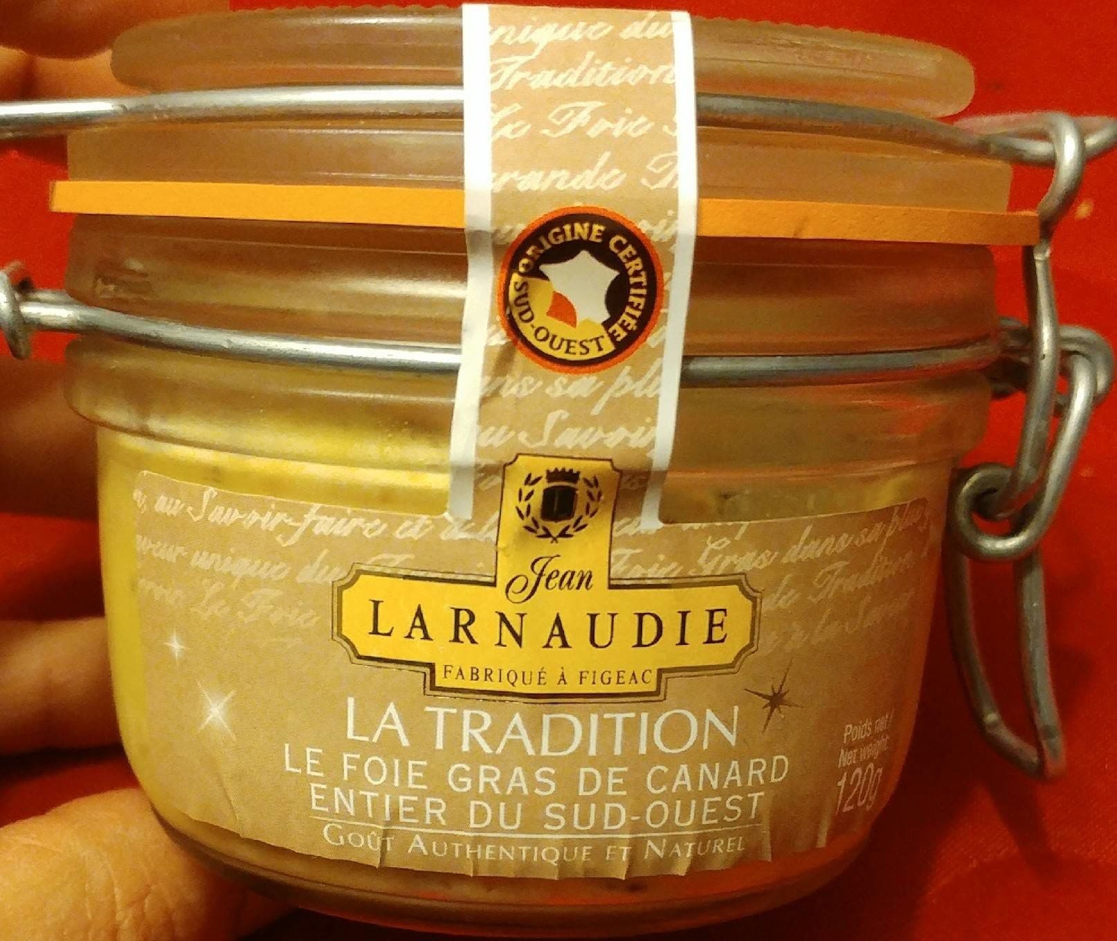 Jean Larnaudie Foie gras de Canard entier du Sud-Ouest packshot