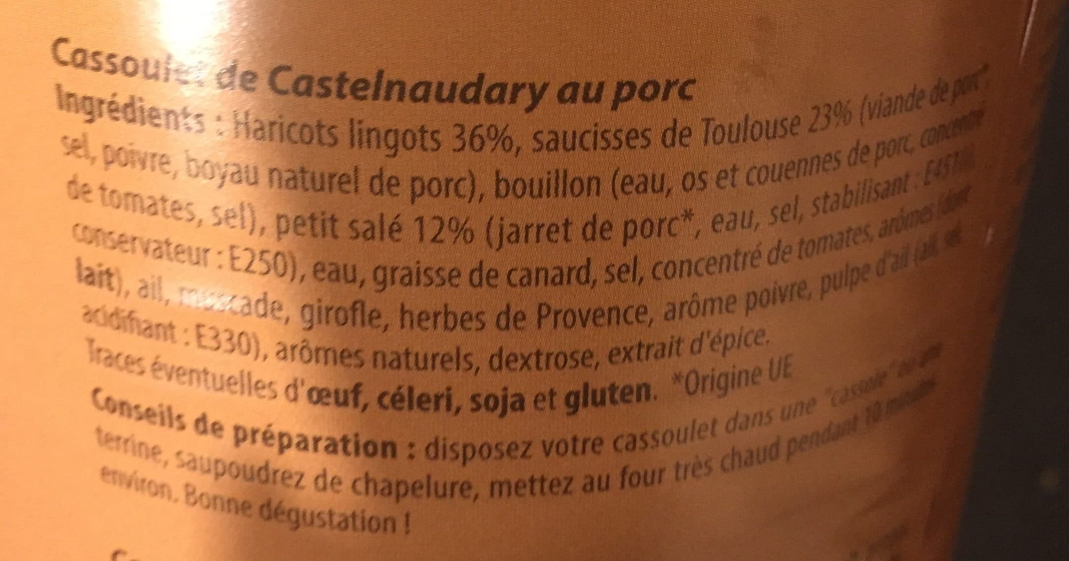 Jean Larnaudie Cassoulet de castelnaudary au porc packshot
