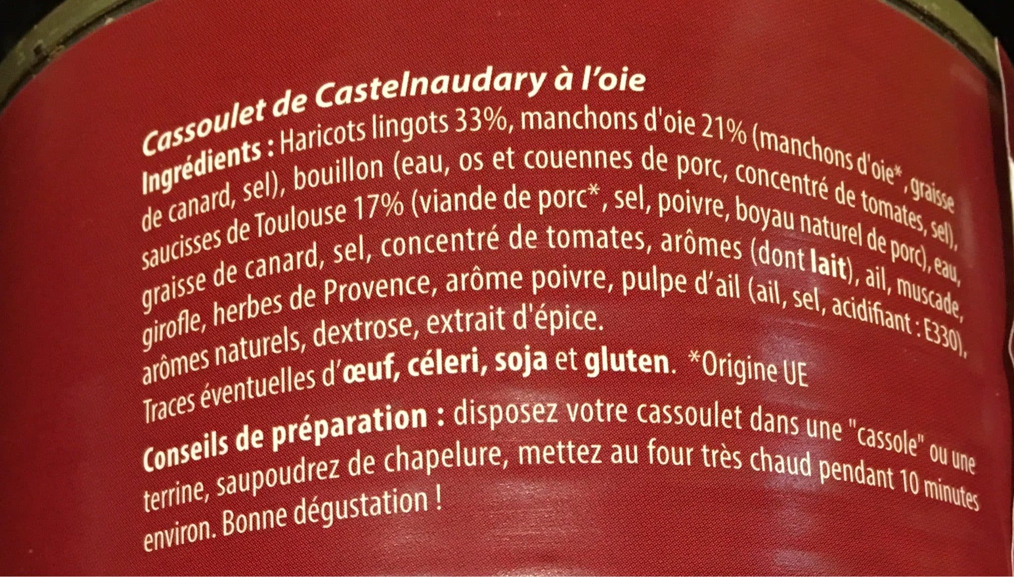 Larnaudie Cassoulet de castelnaudary a l'oie packshot