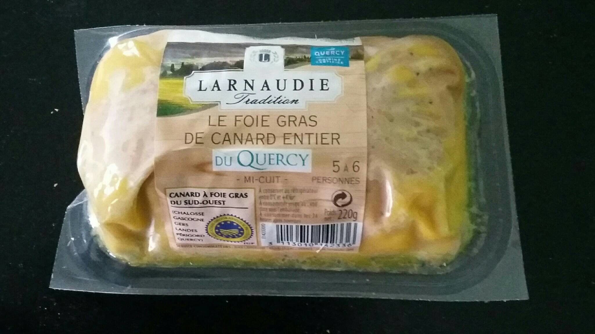 Larnaudie Le foie gras de canard entier du Quercy packshot