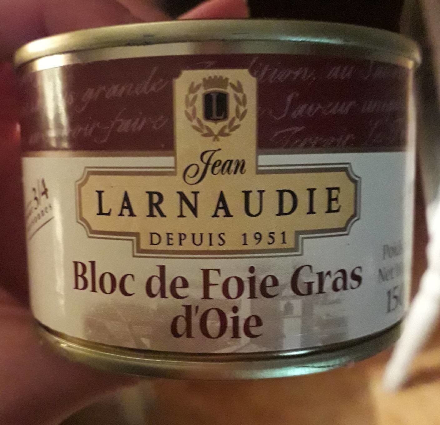 Jean larnaudie Bloc De Foie Gras D'oie packshot