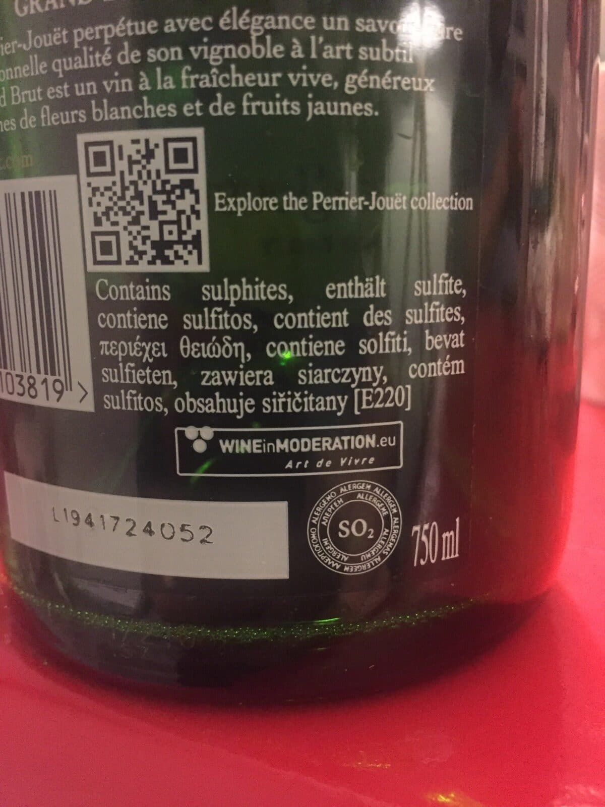 Perrier Jouët Champagne Grand Brut packshot