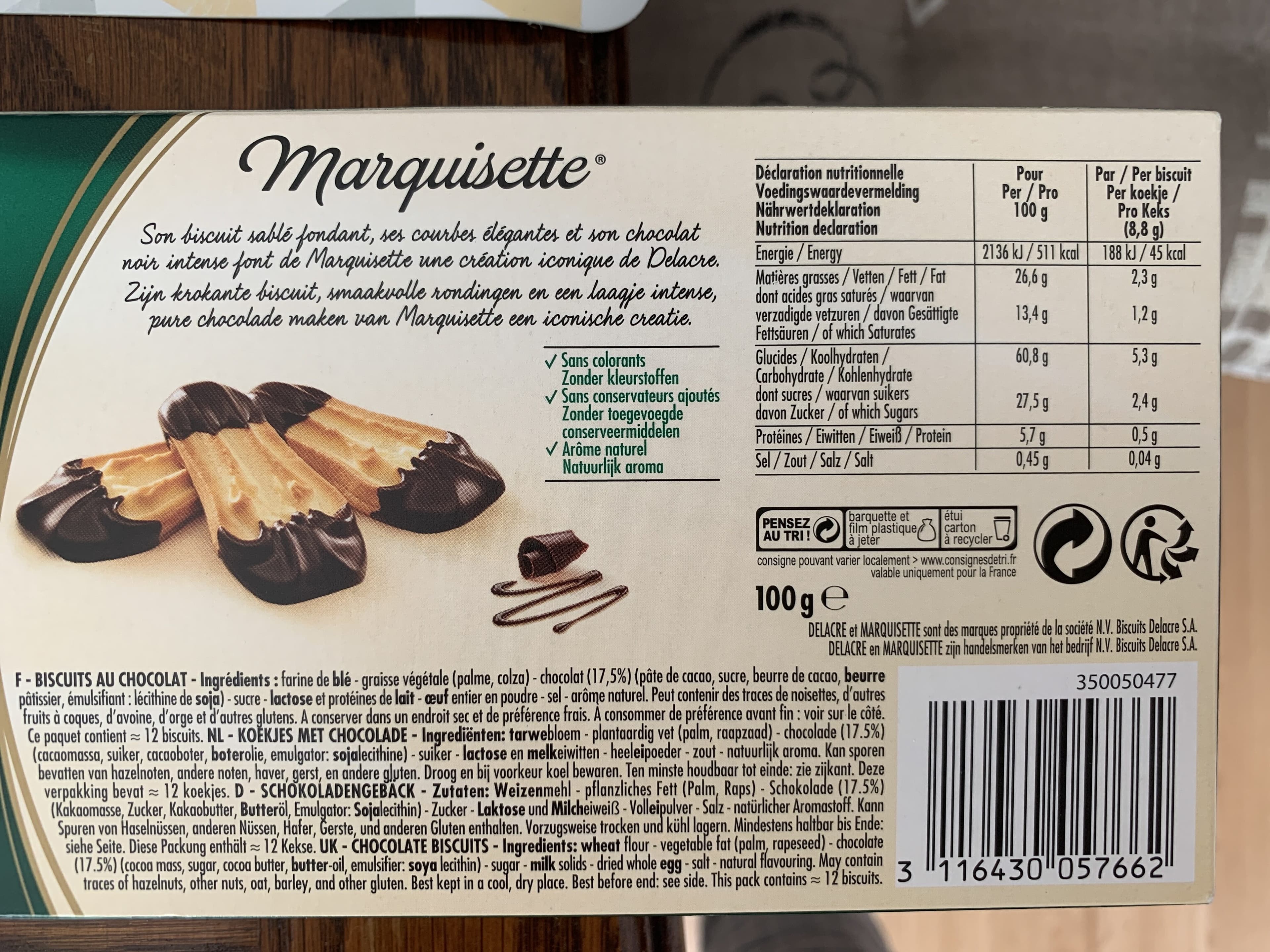 Delacre Marquisette packshot