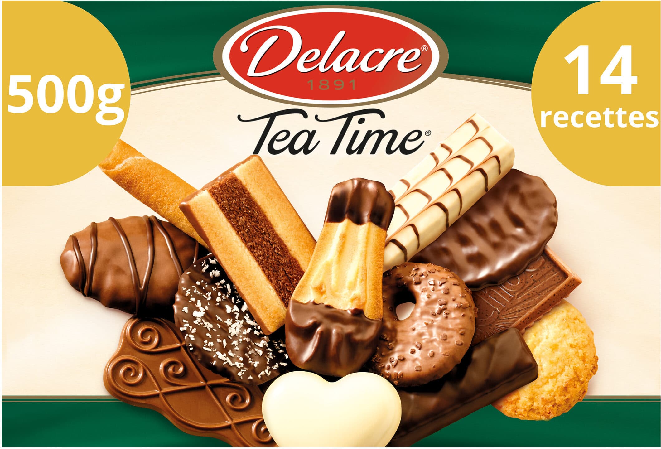 Delacre Biscuits Delacre Tea Time Assortiment - 500g packshot