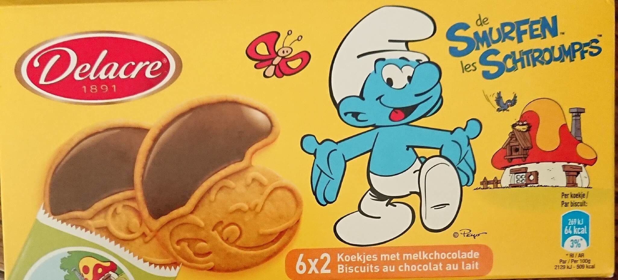 Delacre "Les Schtroumpfs" Biscuits au chocolat packshot