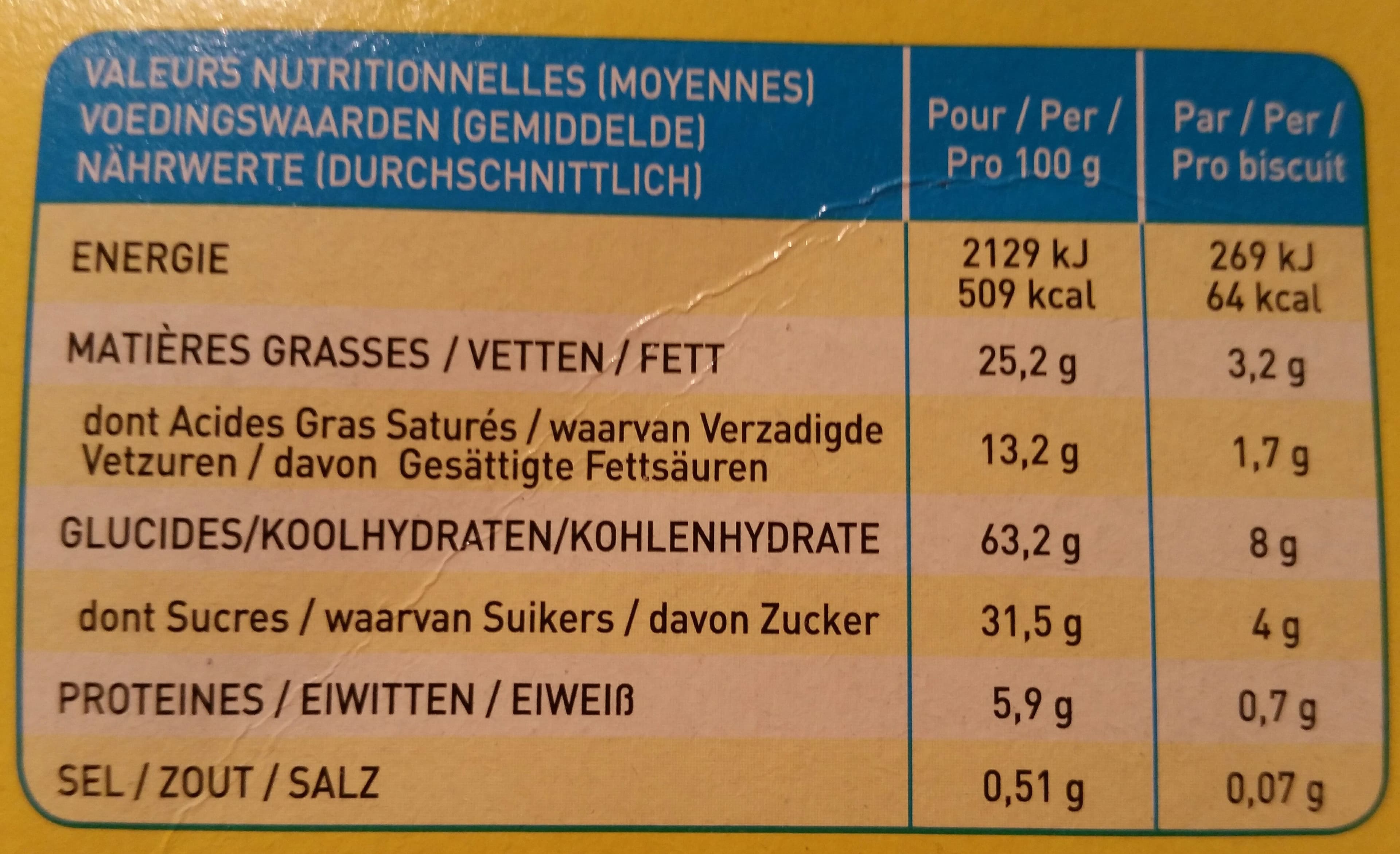 Delacre "Les Schtroumpfs" Biscuits au chocolat packshot