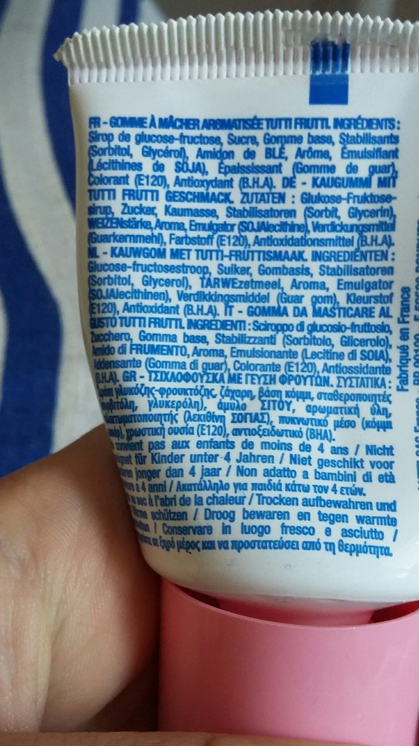LUTTI Tubble Gum Tutti Frutti Flavour Bubble Gum packshot