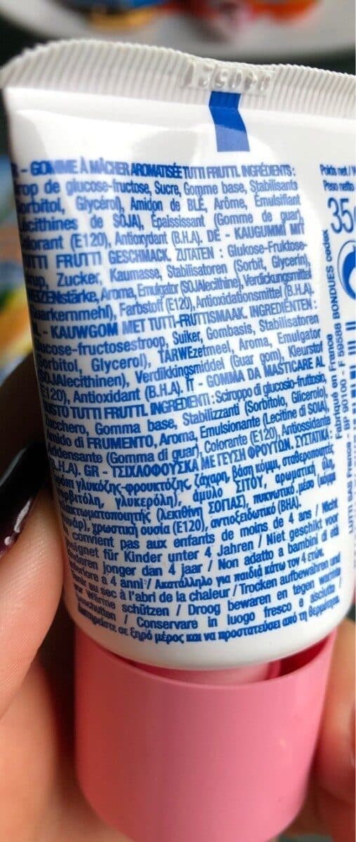 LUTTI Tubble Gum Tutti Frutti Flavour Bubble Gum packshot