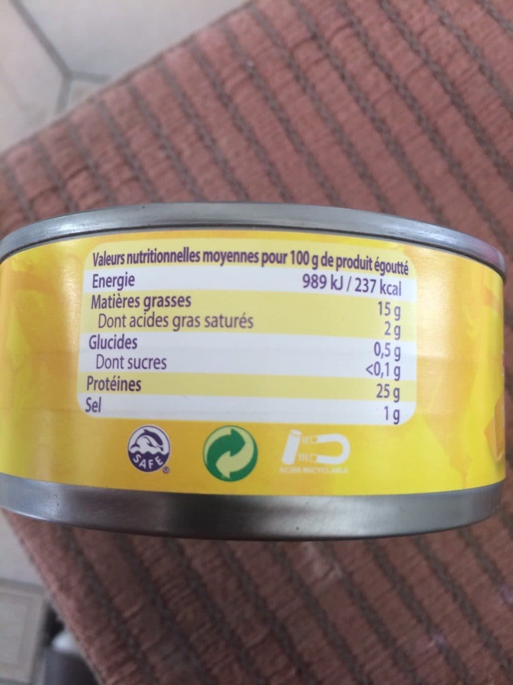 Pompon Rouge Thon entier a l'huile de tournesol packshot