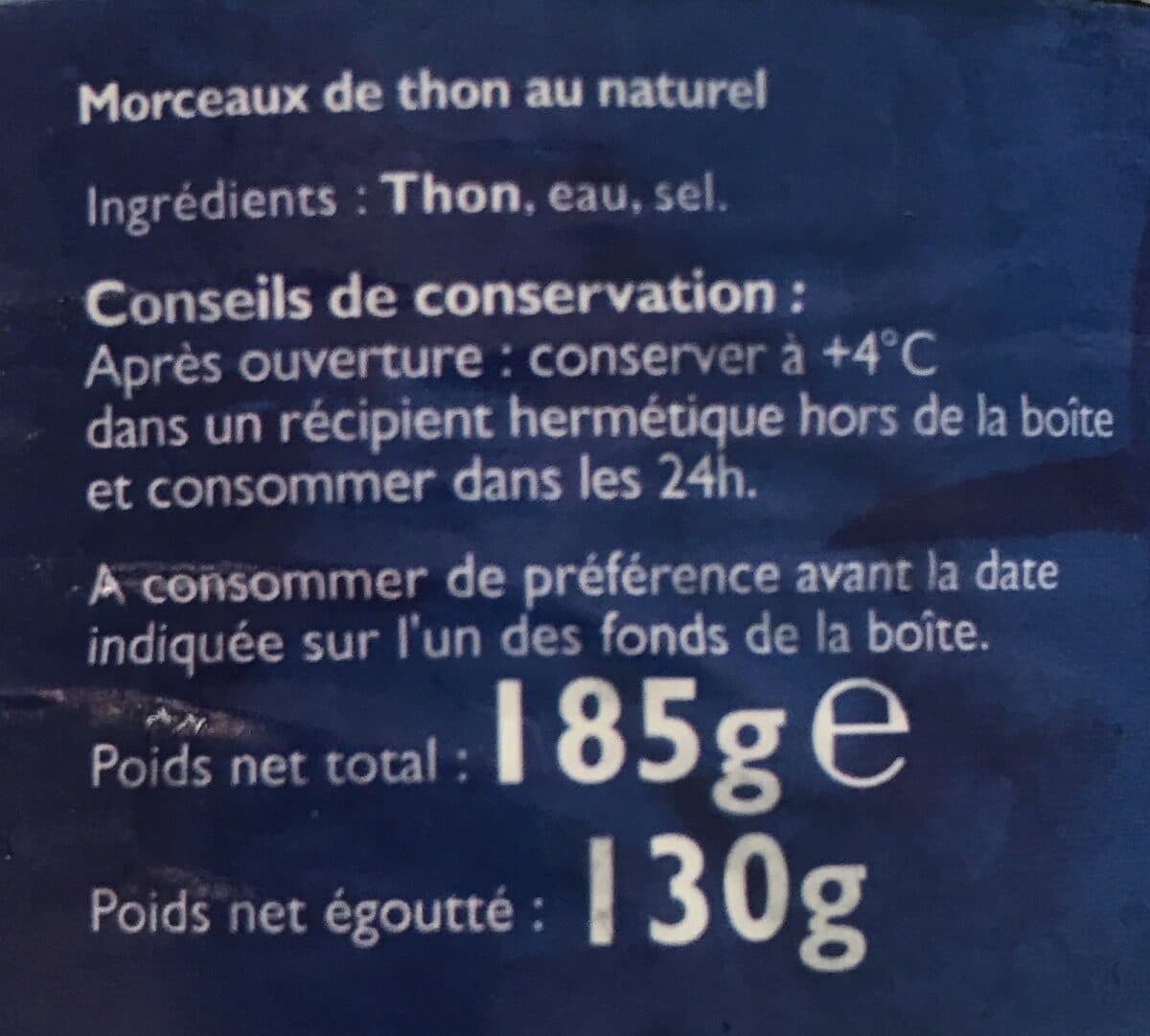 Pompon rouge Morceaux de thon au naturel packshot