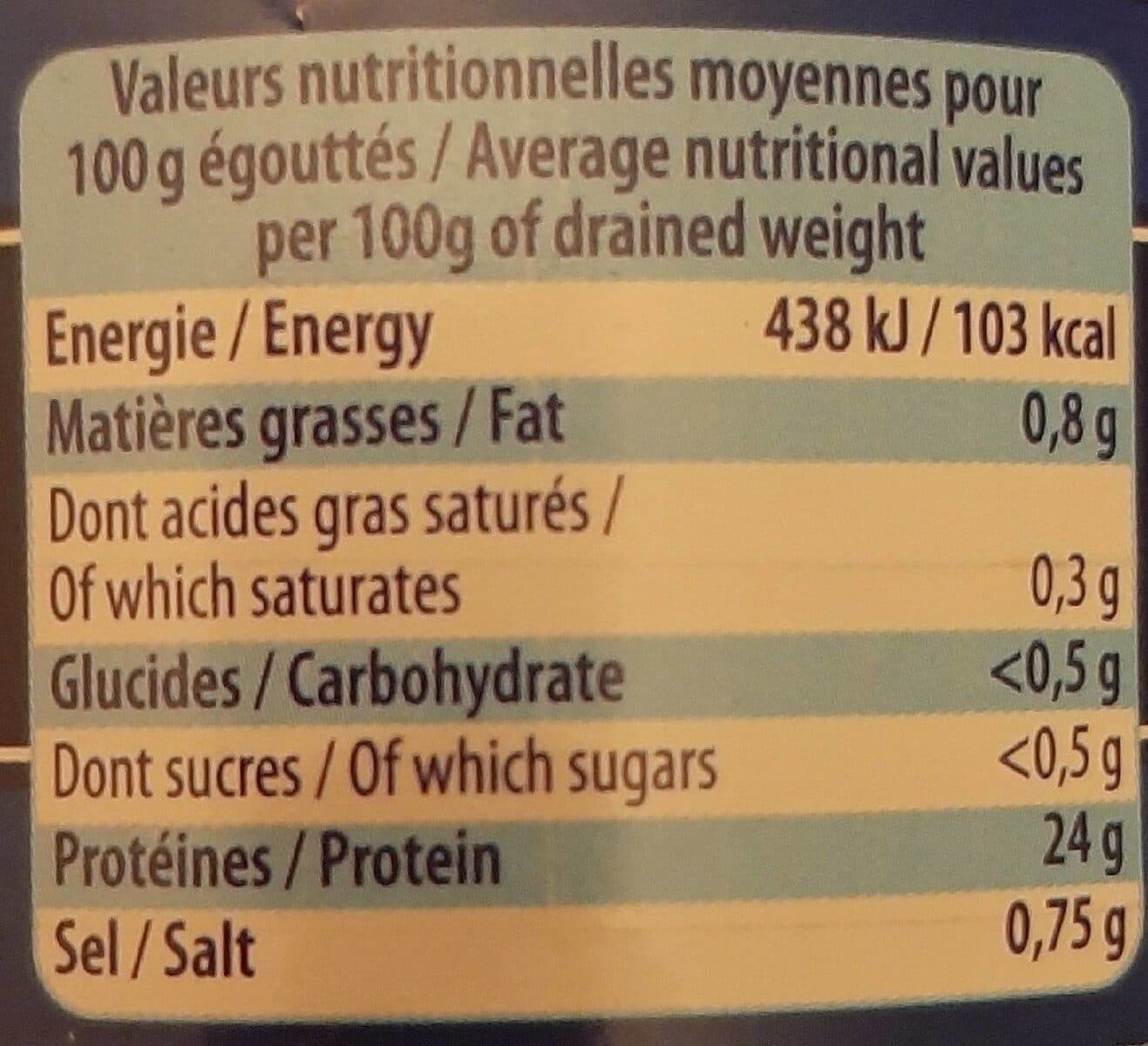 Conserveries des Cinq Océans Thon entier au naturel packshot