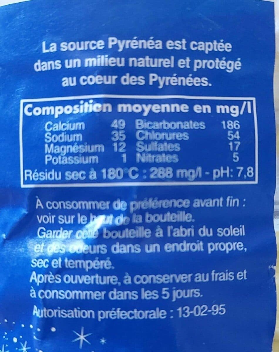 Open Food Facts Eau De Montagne, 5 Litres, Marque Pyrenéa packshot