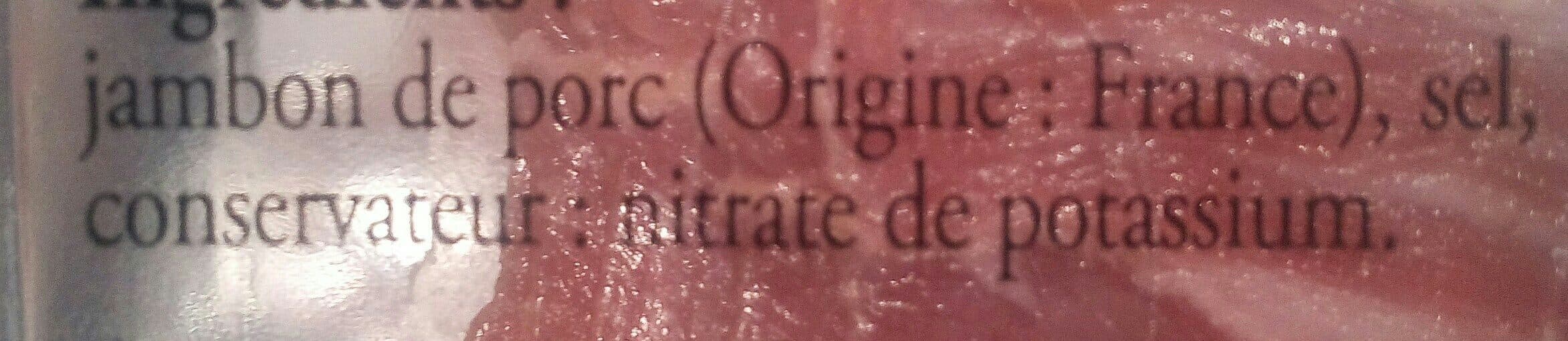 Open Food Facts Jambon des Pyrénées packshot