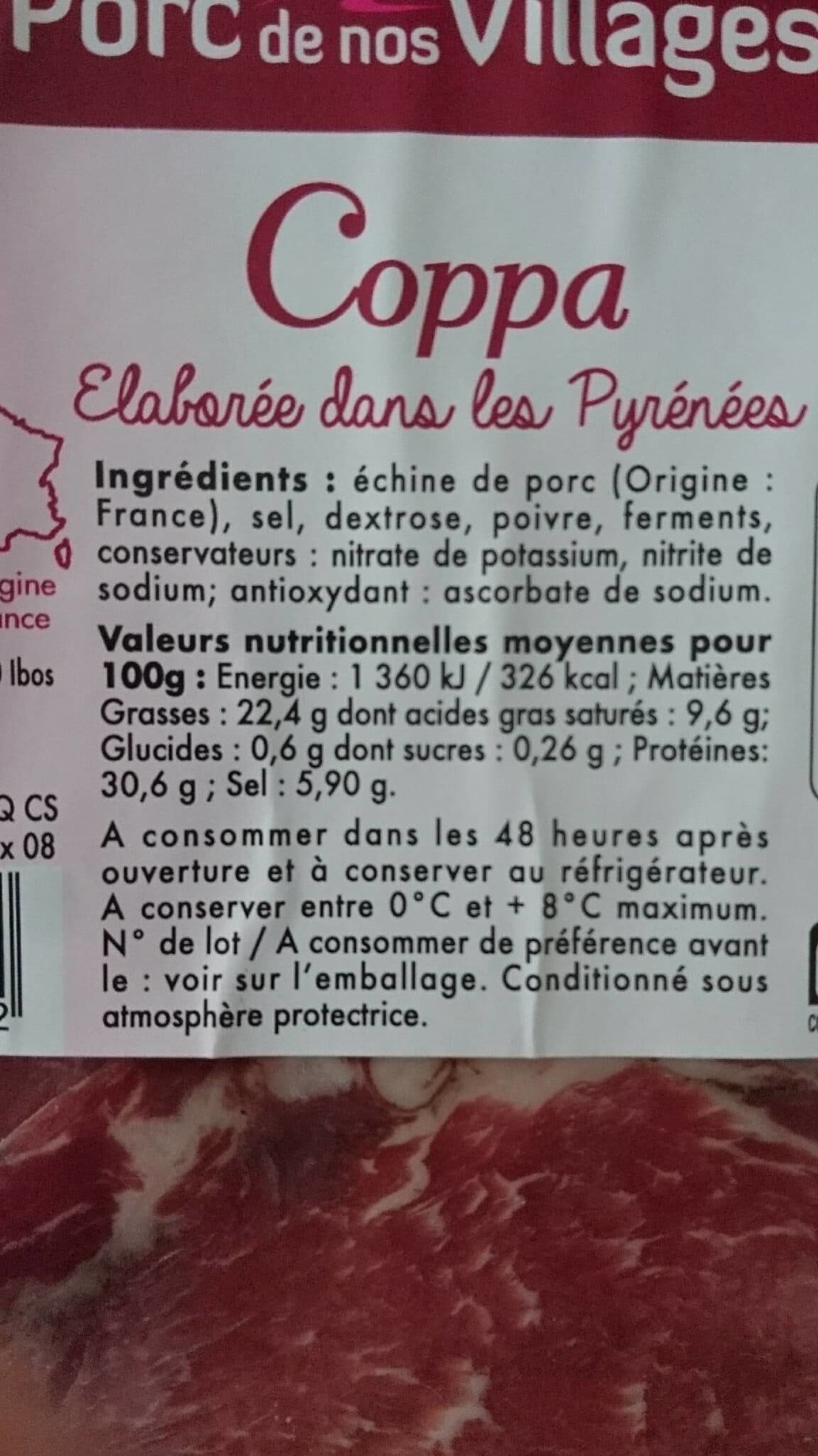 Open Food Facts Coppa packshot