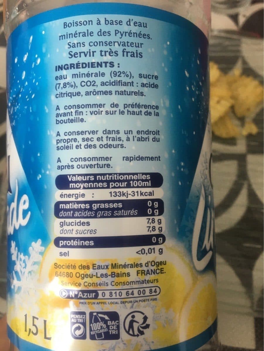 Open Food Facts Limonade packshot