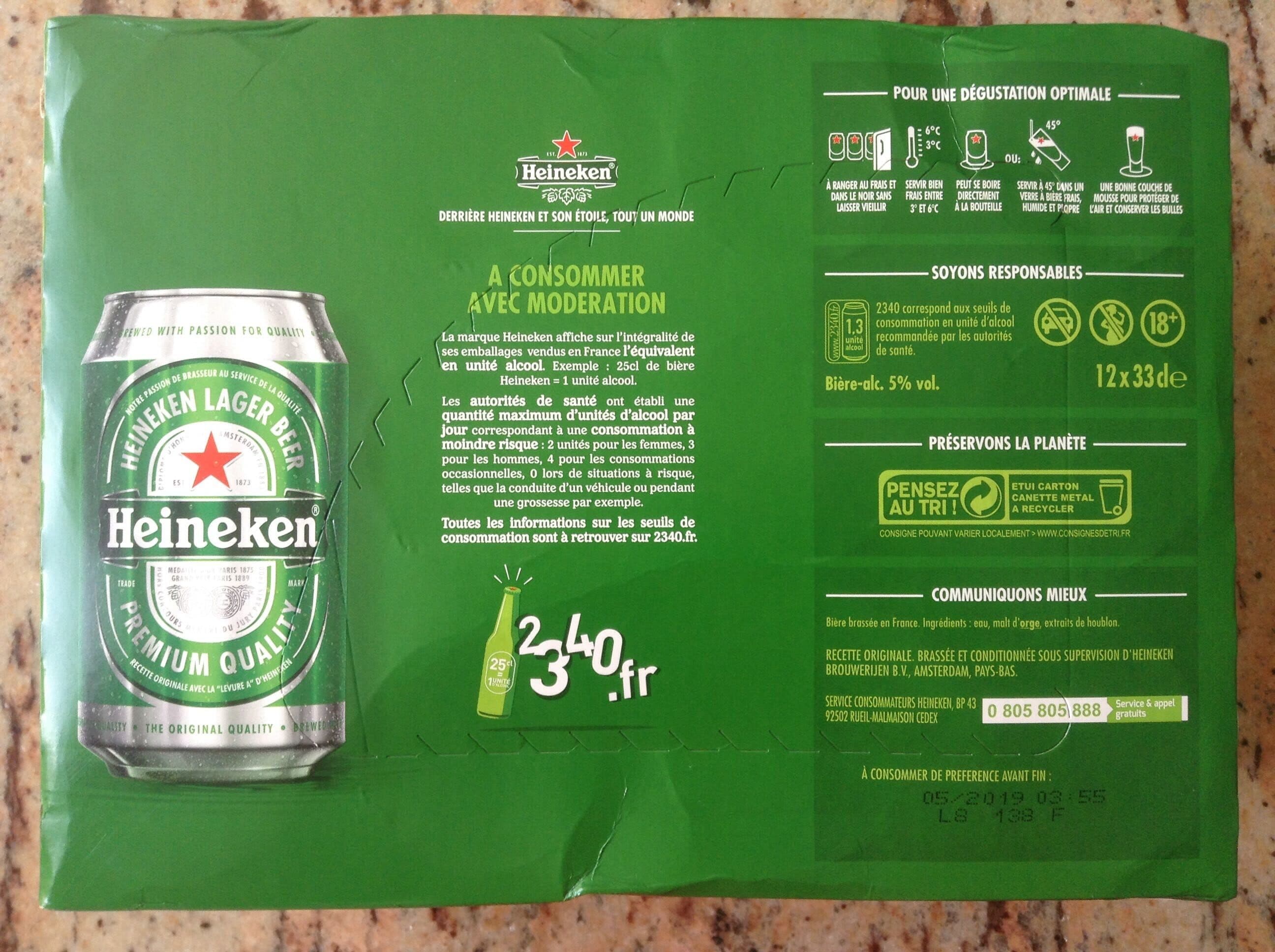Heineken Bière packshot