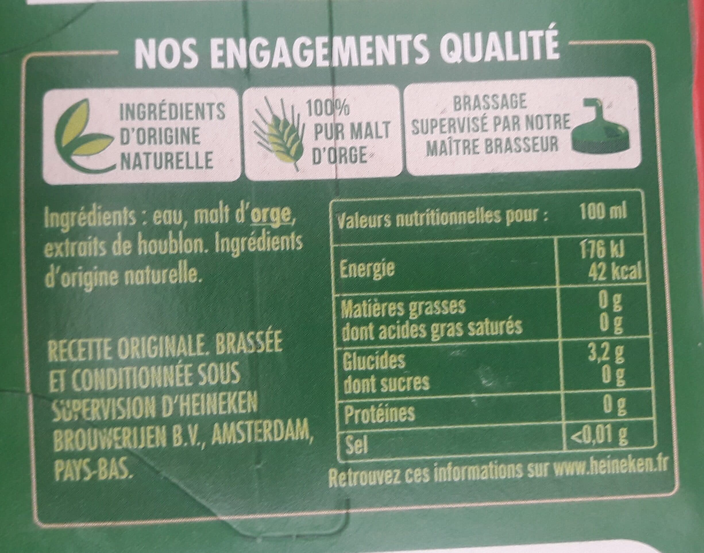 Heineken Heineken Bière Format Spécial packshot