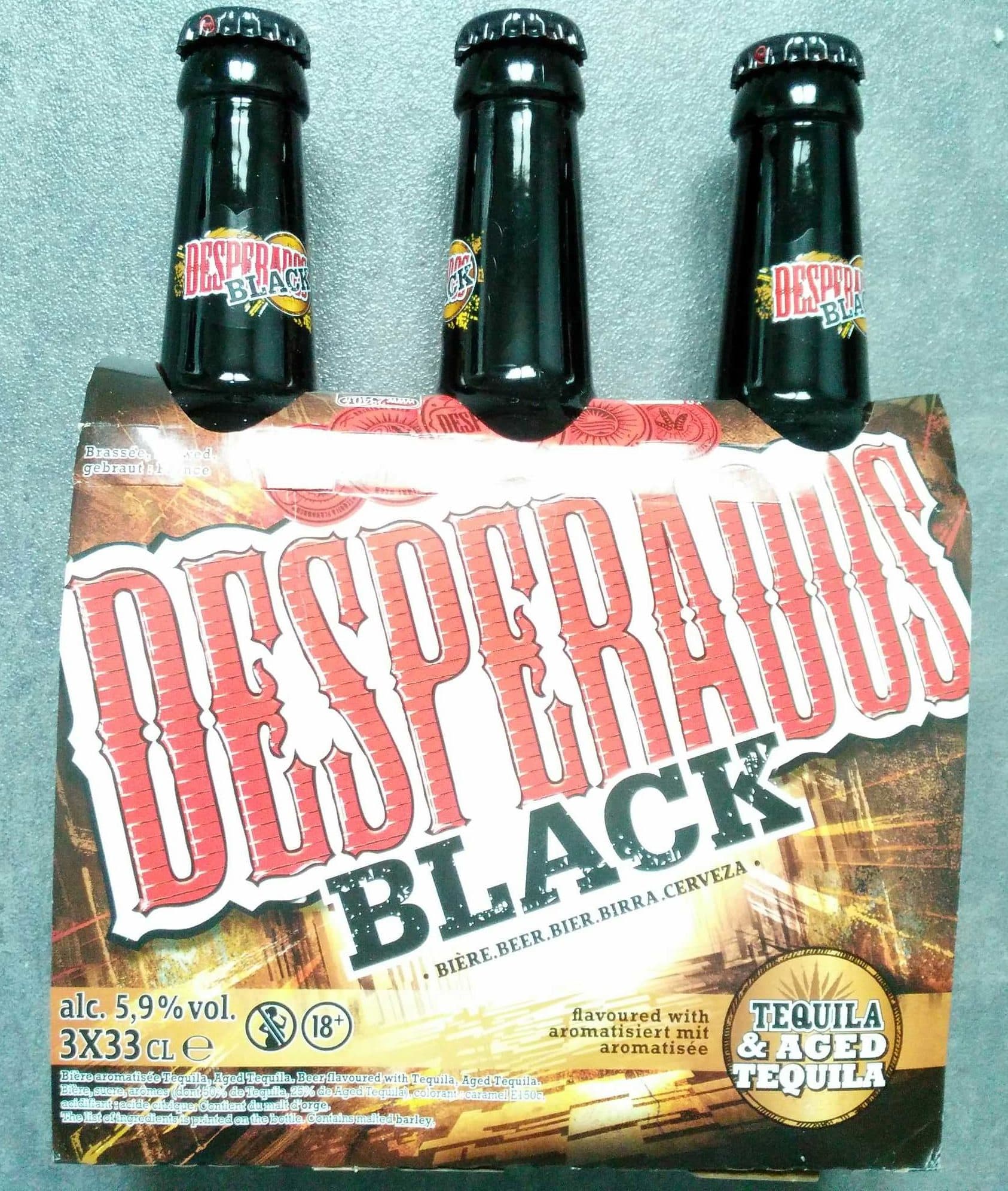 Desperados Desperados Black packshot