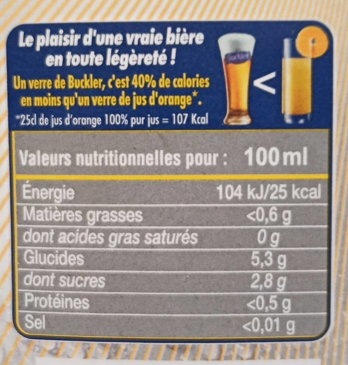 Buckler Buckler pur malt sans alcool packshot