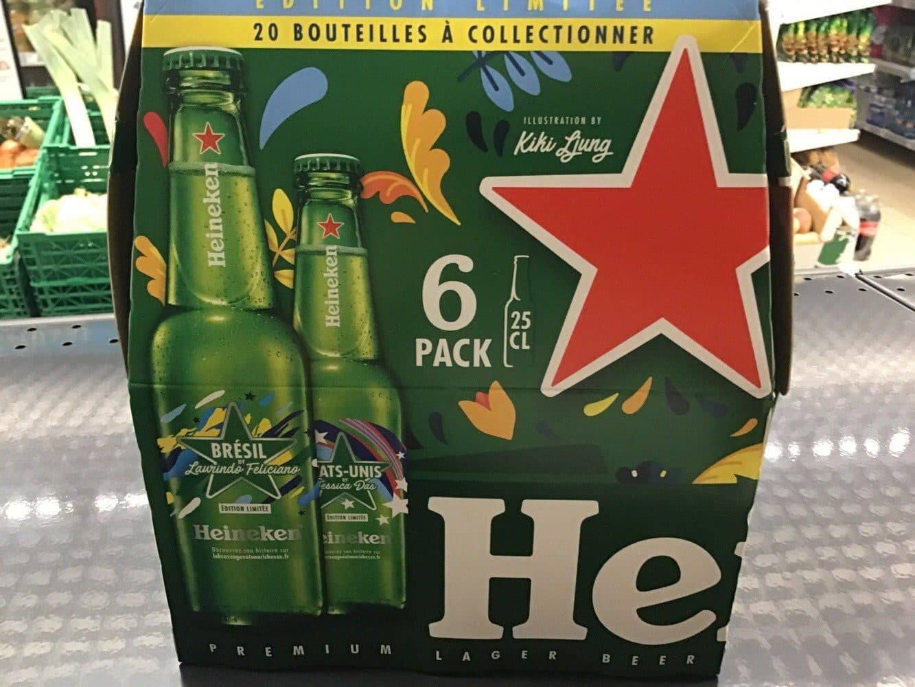 Heineken pack heineken 6x25cl packshot