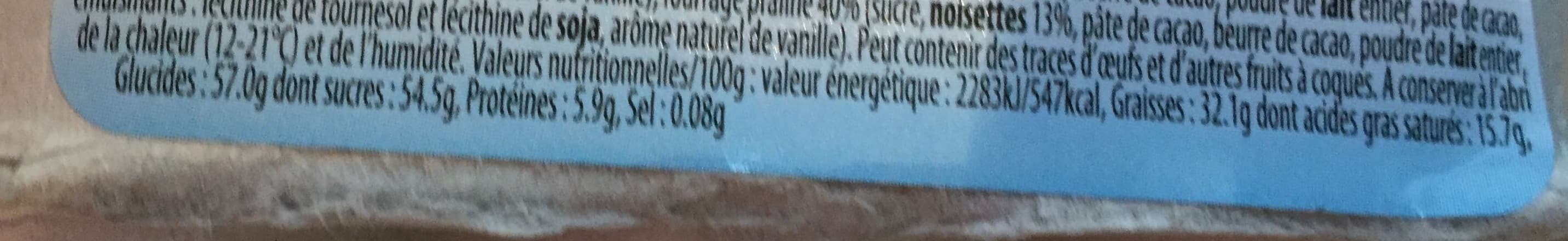 Chocolaterie Frédéric 6 oeufs fourrés au praliné packshot
