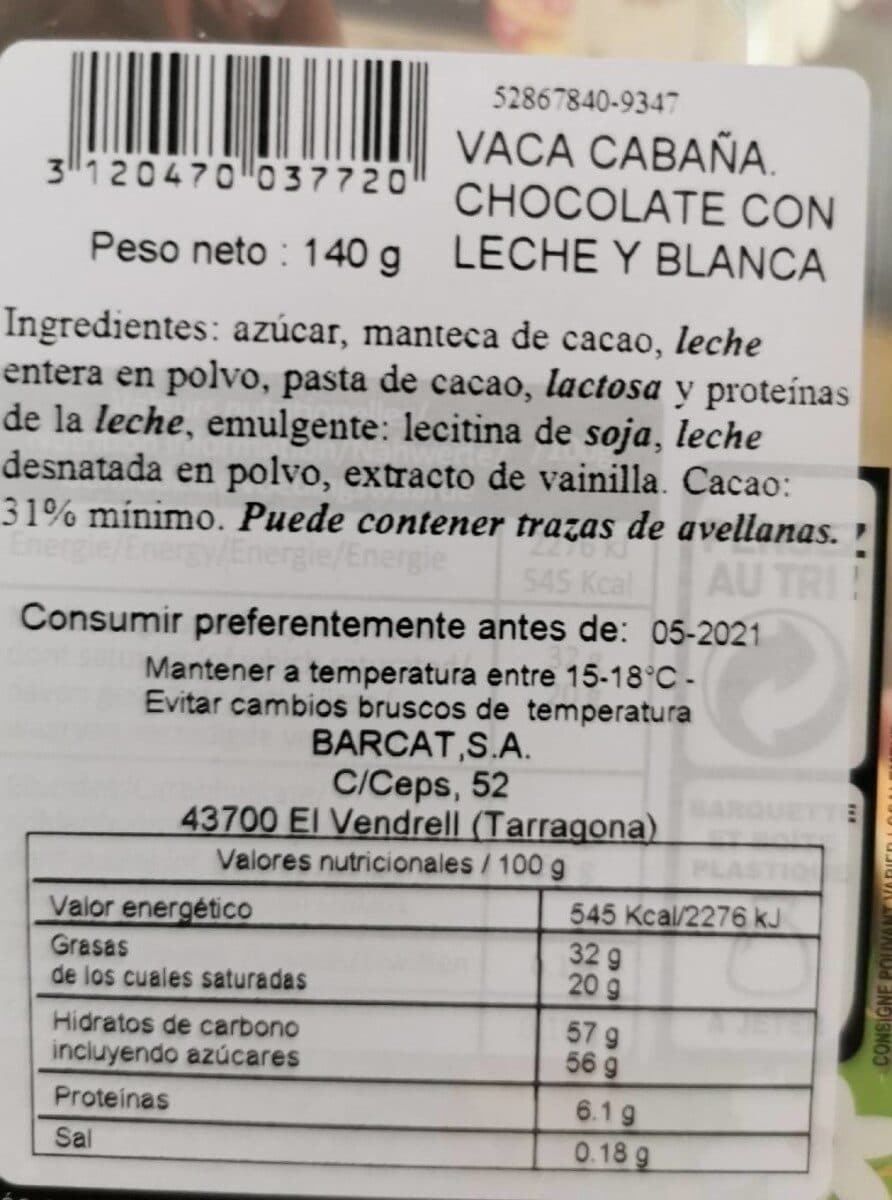 Open Food Facts Vache en chocolat packshot