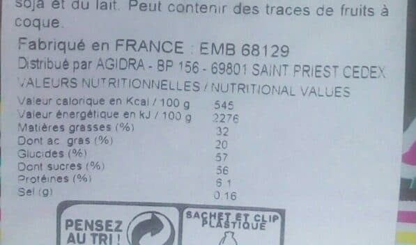 Open Food Facts Lapin decoré et ses 3 parapluies chocolat Lait packshot