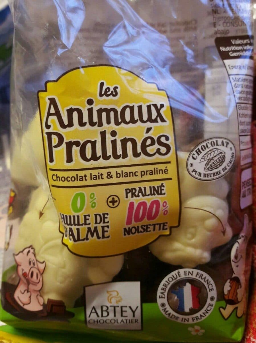 Abtey Les animaux pralinés packshot