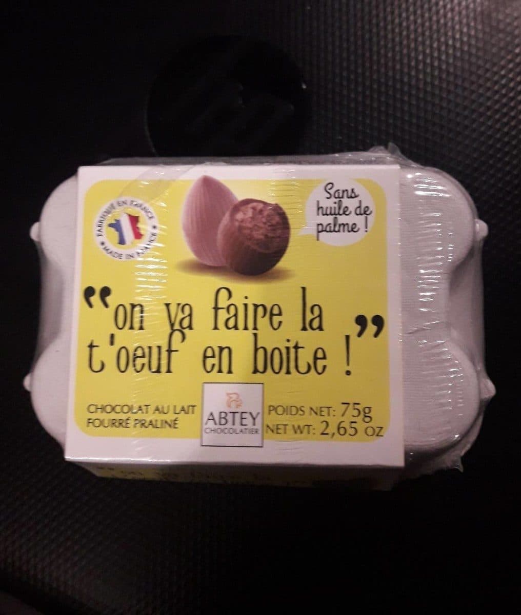 Open Food Facts Chocolat au lait fourré plaliné packshot
