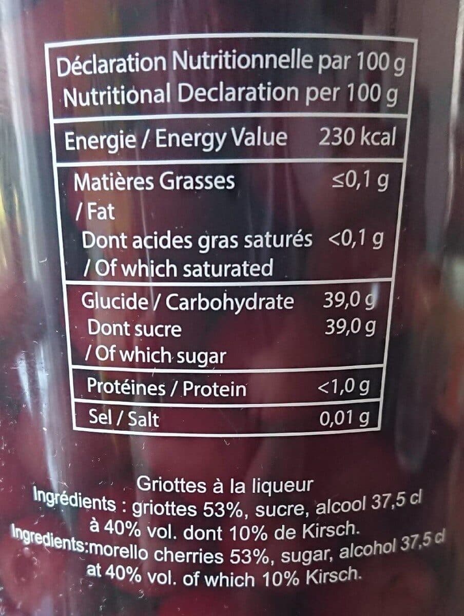 Open Food Facts Griottines packshot