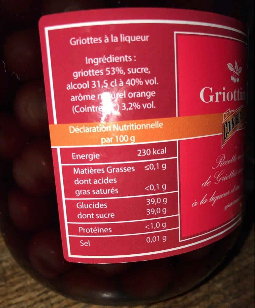 Open Food Facts Griottines packshot